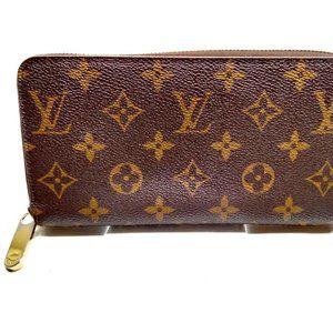 Pre-owned Authentic Louis Vuitton LV Zippy Wallet Zippy Wallet Brown Monogram